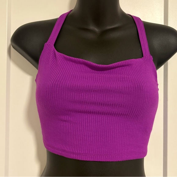 NWT Garage Square Neckline Corset Back Sleeveless Crop Top Size Medium - Picture 1 of 8